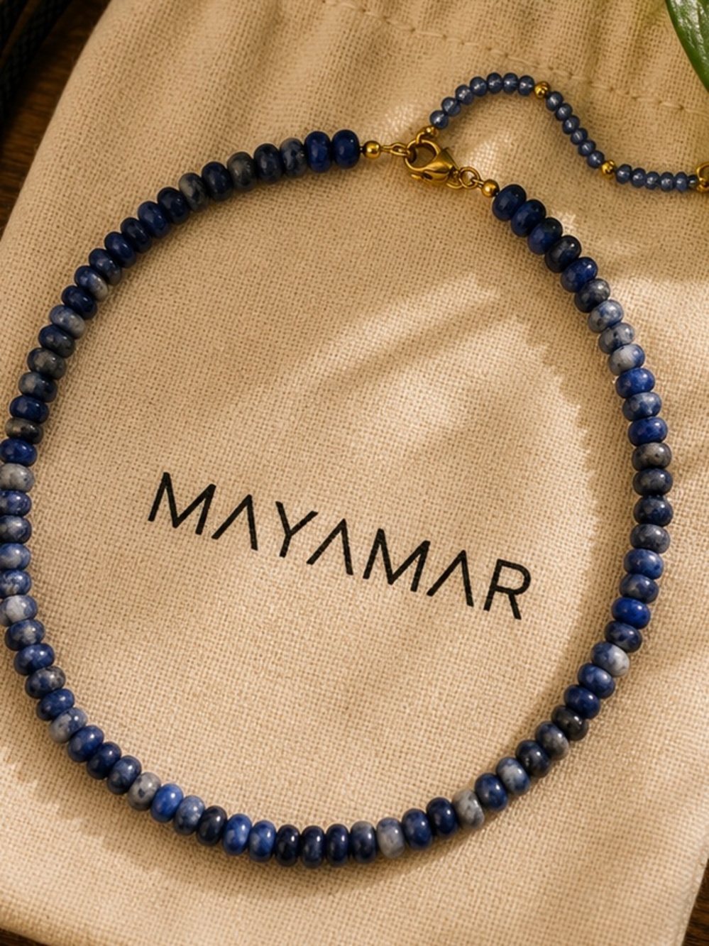 New mayamar genuine Beaded sodalite Necklace - Blue Gemstone Necklace